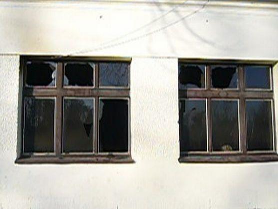 Hospoda na "Krymzu" v Křinicích u Broumova hořela