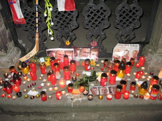 Broumov uctil památku mrtvých hokejistů