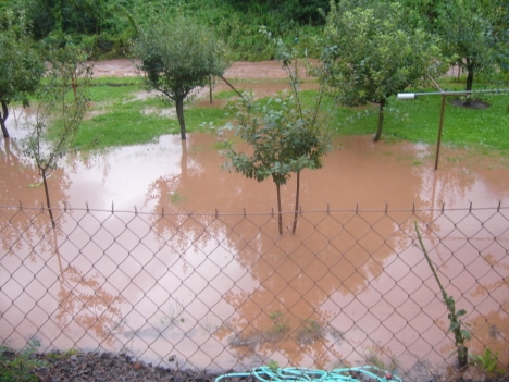 Voda se vylila z břehů