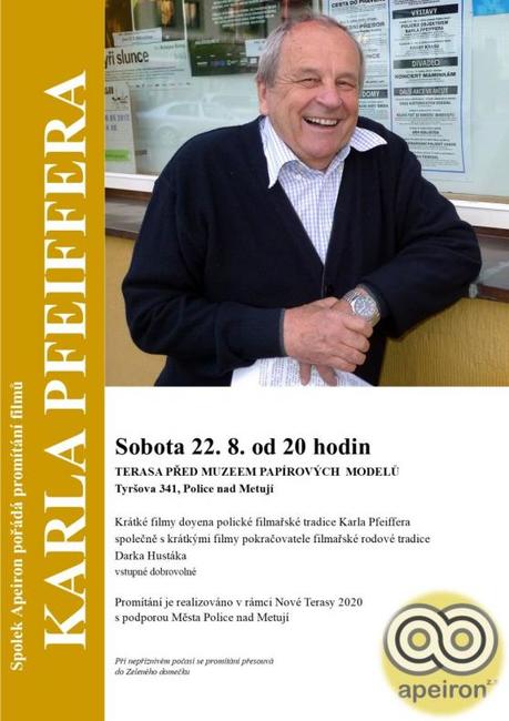Své filmy představí doyen polických filmařů Karel Pfeiffer 