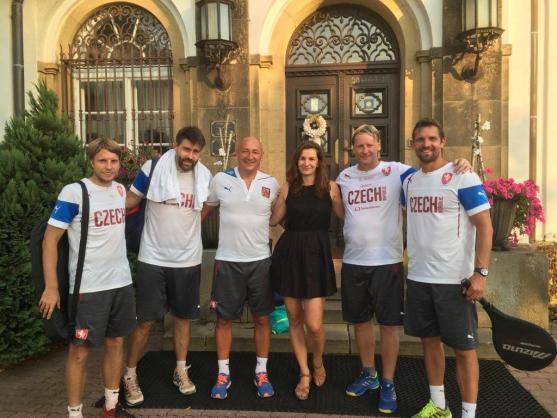 Česká fotbalová reprezentace s trenérem Radkem Bejblem měla soustředění v Broumově 