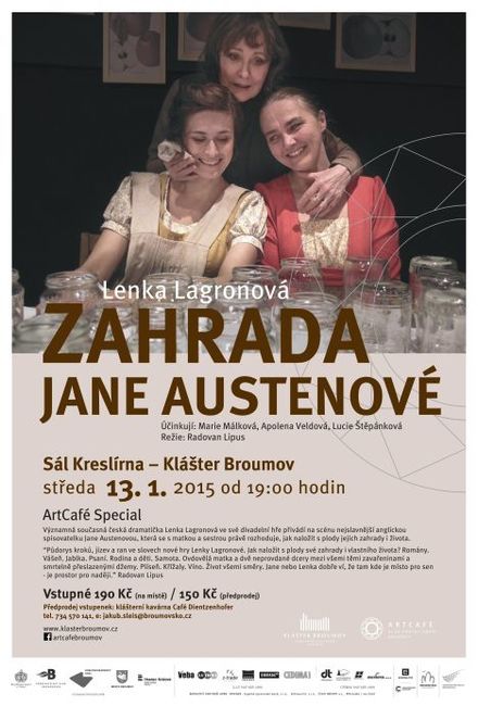 Radovan Lipus se vrací na Broumovsko s poetickým představením Zahrada Jane Austenové