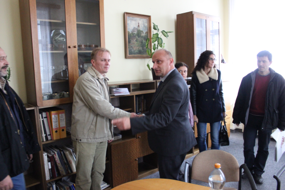 Broumovský starosta Jaroslav Bitnar přivítal srbskou delegaci