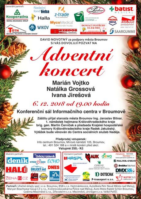 Nabídka akcí na Broumovsku pro víkend od 7. do 9. prosince