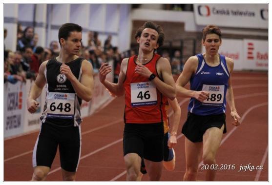 Štěpán Jirman se stal juniorským Mistrem České republiky v běhu na 800 metrů