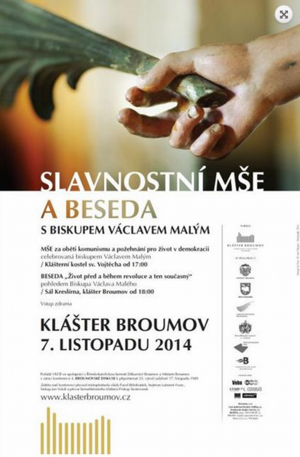 Blíží se setkání s Václavem Malým u příležitosti 25. výročí "sametové revoluce" 