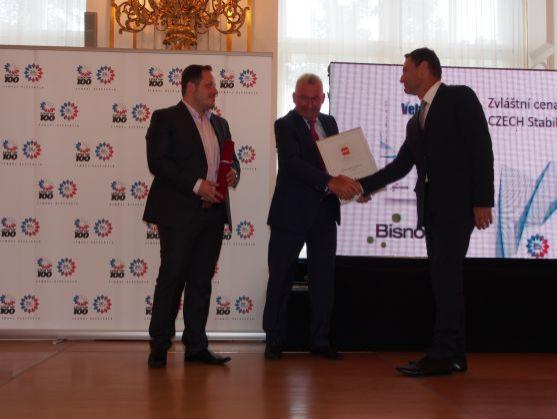 VEBA získala ocenění CZECH STABILITY AWARD a stala se tak nejstabilnější firmou ČR za rok 2013 