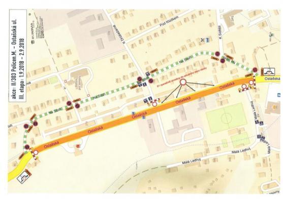 O prázdninách se bude opravovat Ostašská ulice v Polici nad Metují. Objízdná trasa bude minimální