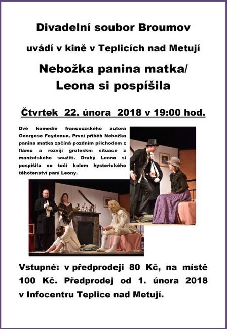 Nabídka akcí na Broumovsku pro víkend od 23. do 25. února