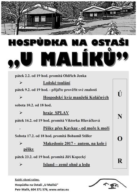 Nabídka akcí na Broumovsku pro víkend od 16. do 18. února