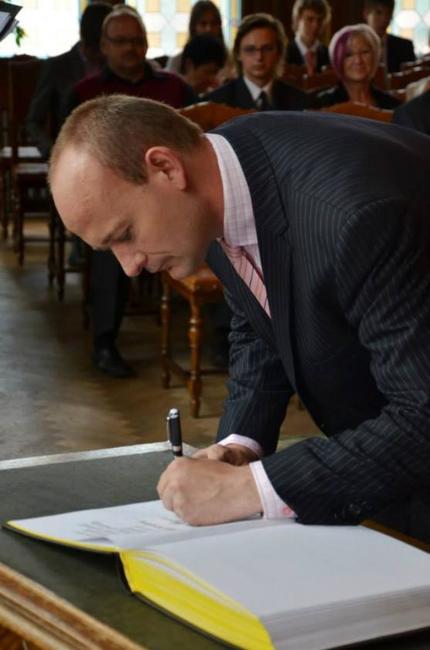 David Novotný převzal v Náchodě mimořádné ocenění za šíření dobrého jména města