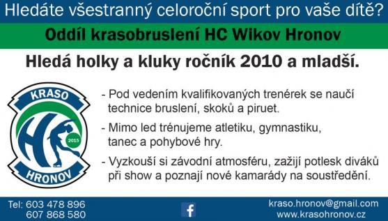 Krasobruslení v Hronově opět ožívá