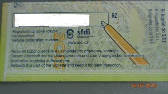 Celníci varují před falešnými dálničními známkami