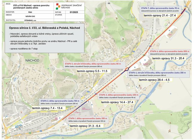 Do Náchoda autem za nákupy? Nyní raději ne!