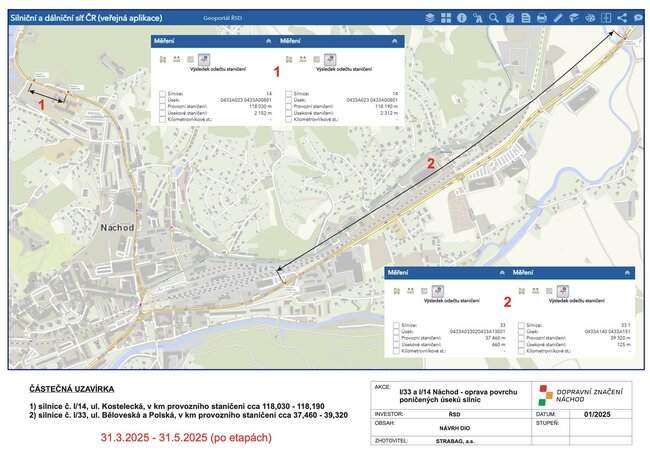 Do Náchoda autem za nákupy? Nyní raději ne!