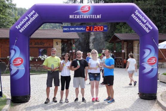 Na projekt Nezastavitelní se vybralo celkem přes jeden a čtvrt milionu korun. Pomohli i turisté v Adršpachu