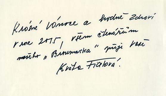 Na předvánoční návštěvě u Květy Fialové