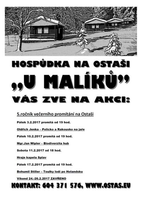 Nabídka akcí na Broumovsku pro víkend od 17. do 19. února