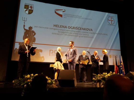 Při zahájení polsko-českého kulturního roku ve Świdnici byli oceněni Helena Pavlenko Ogriščenková a Rudolf Vogel