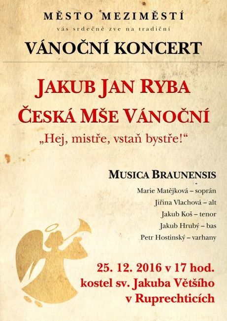 Nabídka akcí na Broumovsku pro vánoční víkend od 23. do 25. prosince