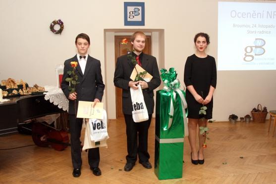 Nadační fond Gymnázia Broumov ocenil nejlepší studenty