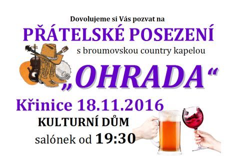 Nabídka akcí na Broumovsku pro víkend od 18. do 20. listopadu