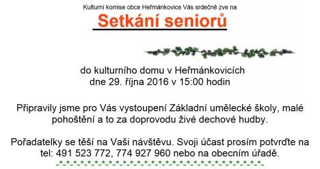 Nabídka akcí na Broumovsku pro víkend od 28. do 30. října