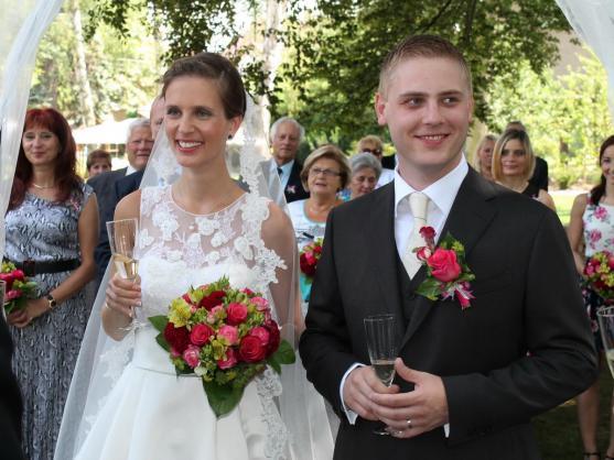 Automobilový závodník Michal Matějovský se v Broumově oženil