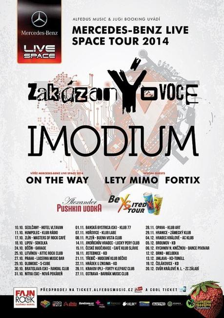 Imodium a zakázanÝovoce vyjíždí na své společné a dosud největší tour. Zahrají i v Broumově 