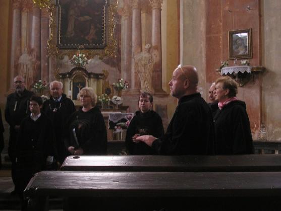 Koncert pěveckého komorního sdružení Cantus k obnově kostela svaté Anny ve Vižňově 