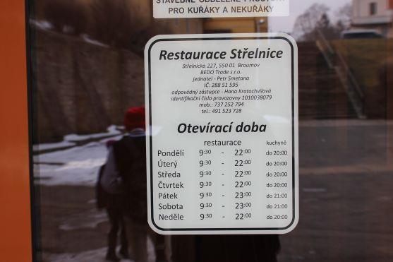 Restaurace Střelnice v Broumově v pátek zahájí provoz