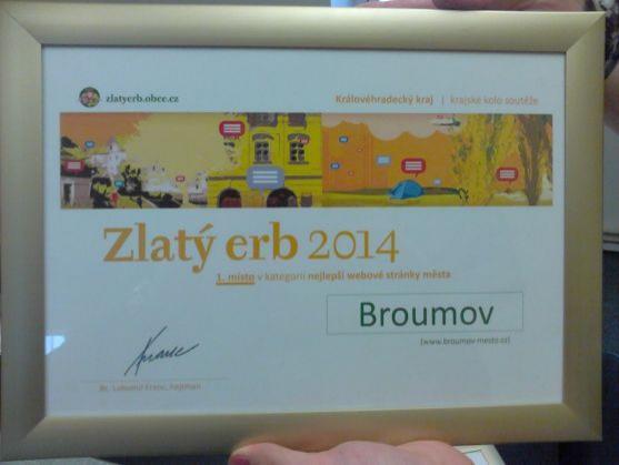 Broumov opět zvítězil se svými webovými stránkami