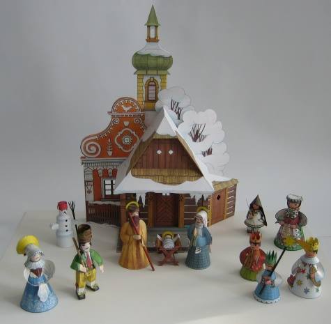 Papírové těšení se na Ježíška 