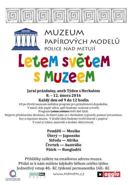 Muzeum papírových modelů je připraveno na jarní prázdniny 