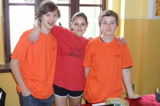 Hitem letošního dne otevřených dveří na broumovském gymnáziu bylo slaňování 