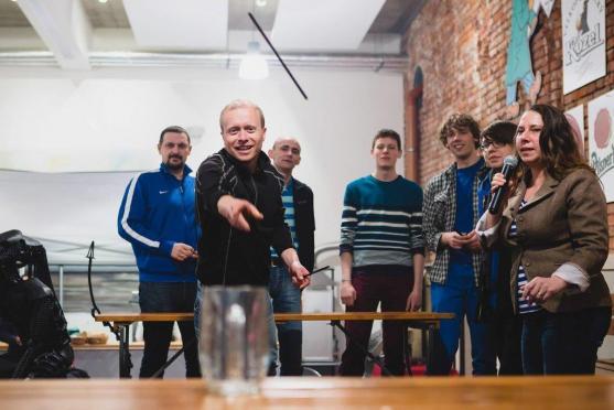 Na slavnostech piva a klobás v Centru Walzel natáčela polská Telewizja Wałbrzych