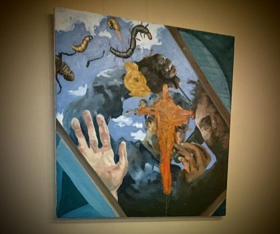 Polický rodák Lukáš Cinkanič vystavuje v náchodské kavárně Láry Fáry svoji tvorbu 