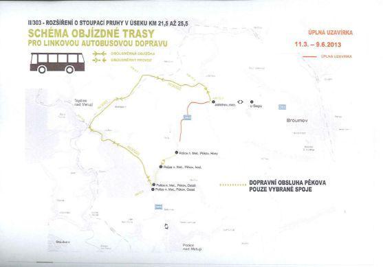 Během rekonstrukce silnice přes Pasa bude doprava vedena přes Bohdašín a Lachov
