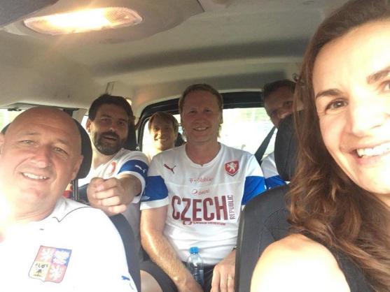 Česká fotbalová reprezentace s trenérem Radkem Bejblem měla soustředění v Broumově 