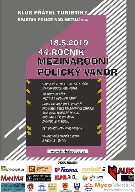 Nabídka akcí na Broumovsku pro víkend od 17. do 19. května