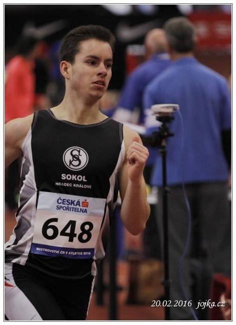 Štěpán Jirman se stal juniorským Mistrem České republiky v běhu na 800 metrů