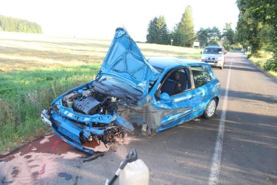 Podnapilý řidič způsobil dopravní nehodu