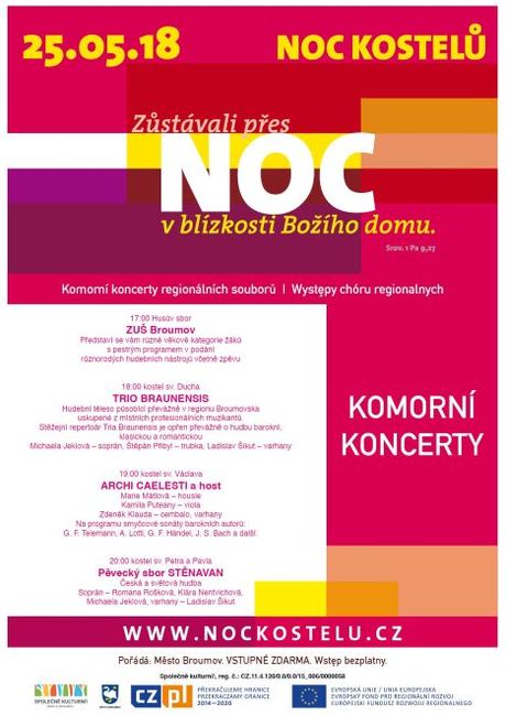 Nabídka akcí na Broumovsku pro víkend od 25. do 27. května