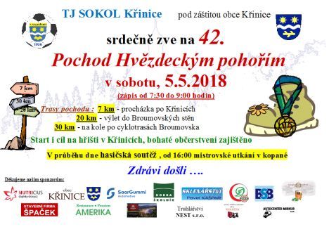 Nabídka akcí na Broumovsku pro víkend od 4. do 6. května