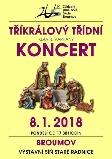Nabídka akcí na Broumovsku pro víkend od 5. do 7. lednaPrůvod Tří králů, Tříkrálová sbírka a Tříkrálový koncert, koncert Sester Havelkových, kurz, přednáška, zahájení výstavy či koncert Václava Neckáře. To jsou tipy na akce, které se o víkendu od 5. do 7. ledna a v následujících dnech konají na Broumovsku.
