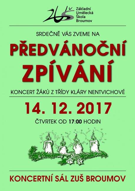 Nabídka akcí na Broumovsku pro víkend od 15. do 17. prosince
