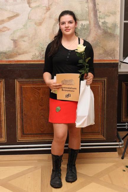 Nadační fond Gymnázia Broumov ocenil nejlepší studenty školy