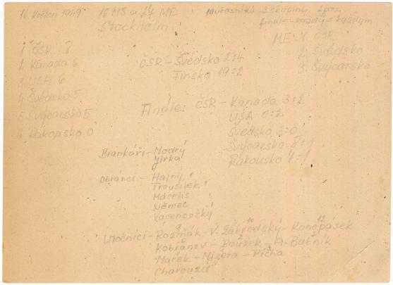 Historické foto: hokejové legendy padesátých let v Broumově