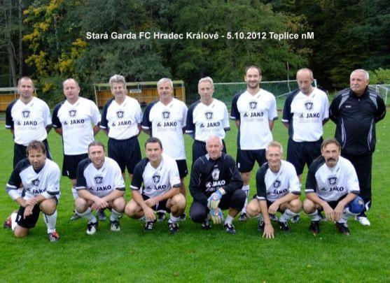 Fotbalové utkání starých gard Teplic nad Metují a FC Hradce Králové skončilo nerozhodně