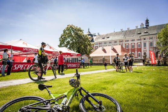 Klášterní zahrada se o víkendu proměnila v cykloráj Trail Days
